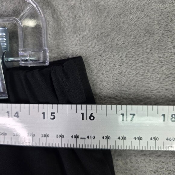 Womens Prologue Black Pull On Wide Leg Pants Mid Rise Polyester Stretch Size M - Picture 7 of 10